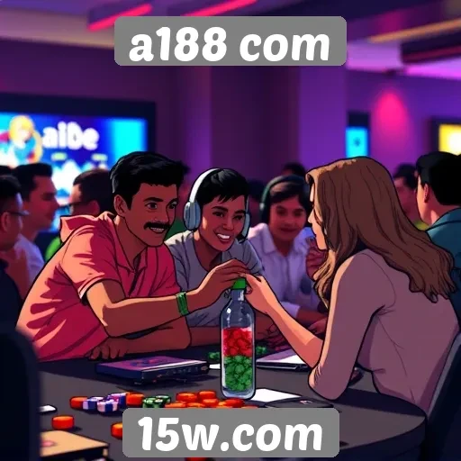 Interação da comunidade no site a188 com
